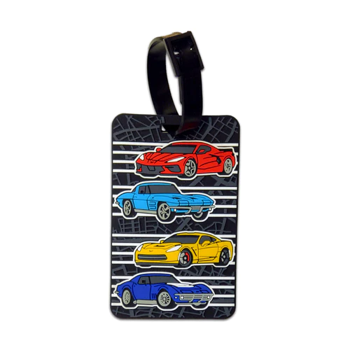 Corvette Luggage Tag - Black