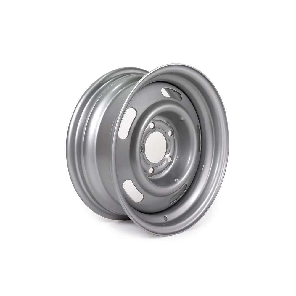 C2 1963-1967 Corvette Rally Wheel 15 X 6 Silver Powder Coat