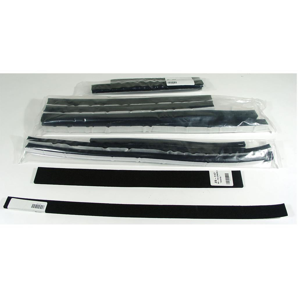 C3 1969 Corvette Radiator Support/Plastic Shroud Seal Kit, 350 Aluminum Radiator