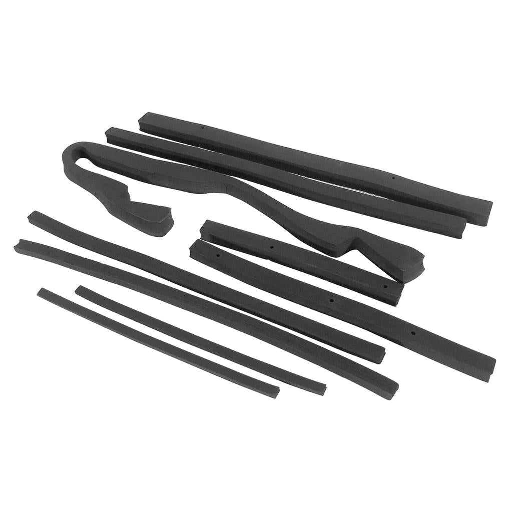 C3 1972 Corvette Radiator Support/Shroud Seal Kit, 350 Copper/Plastic