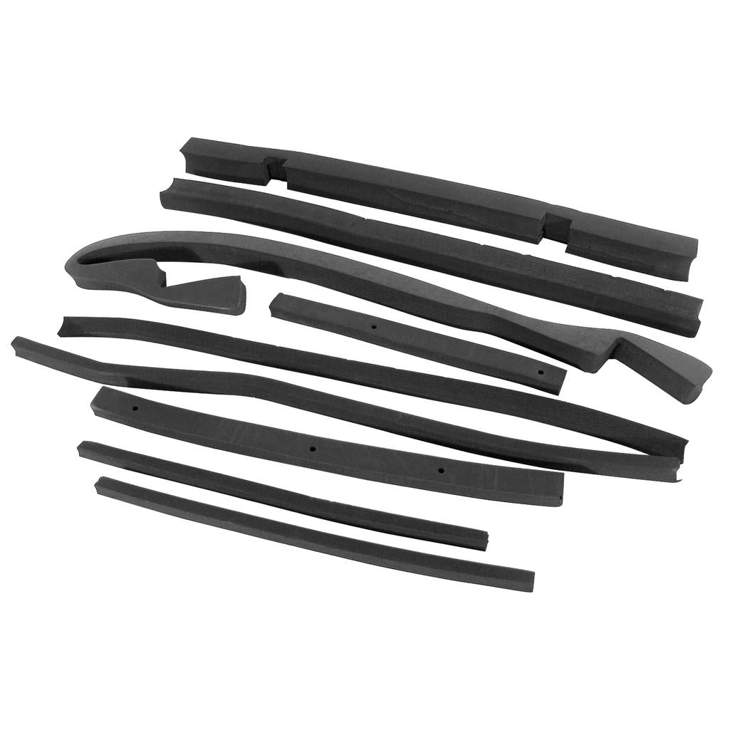 C3 1974-1975 Corvette Radiator Support/Shroud Seal Kit, W/O Air Conditioning