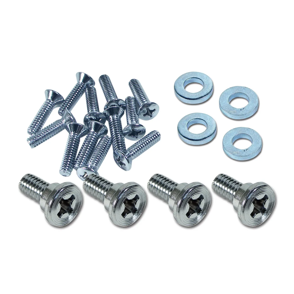 C2 1963-1967 Corvette Seat Side Chrome Hardware Kit - 20Pc