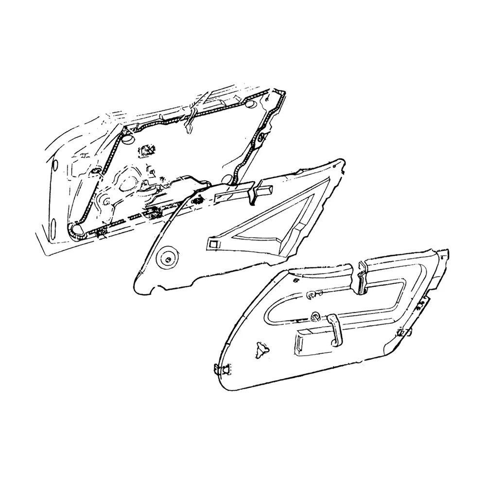 C3 1968-1977 Corvette Door Panel Vapor Barriers