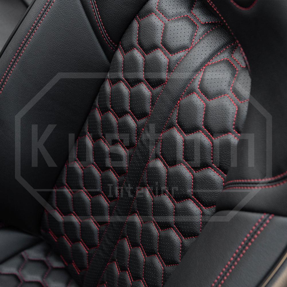 Corvette Custom Leather Seat Covers - Standard Seats : 2014-2019 C7 Stingray, Z51, Z06, Grand Sport