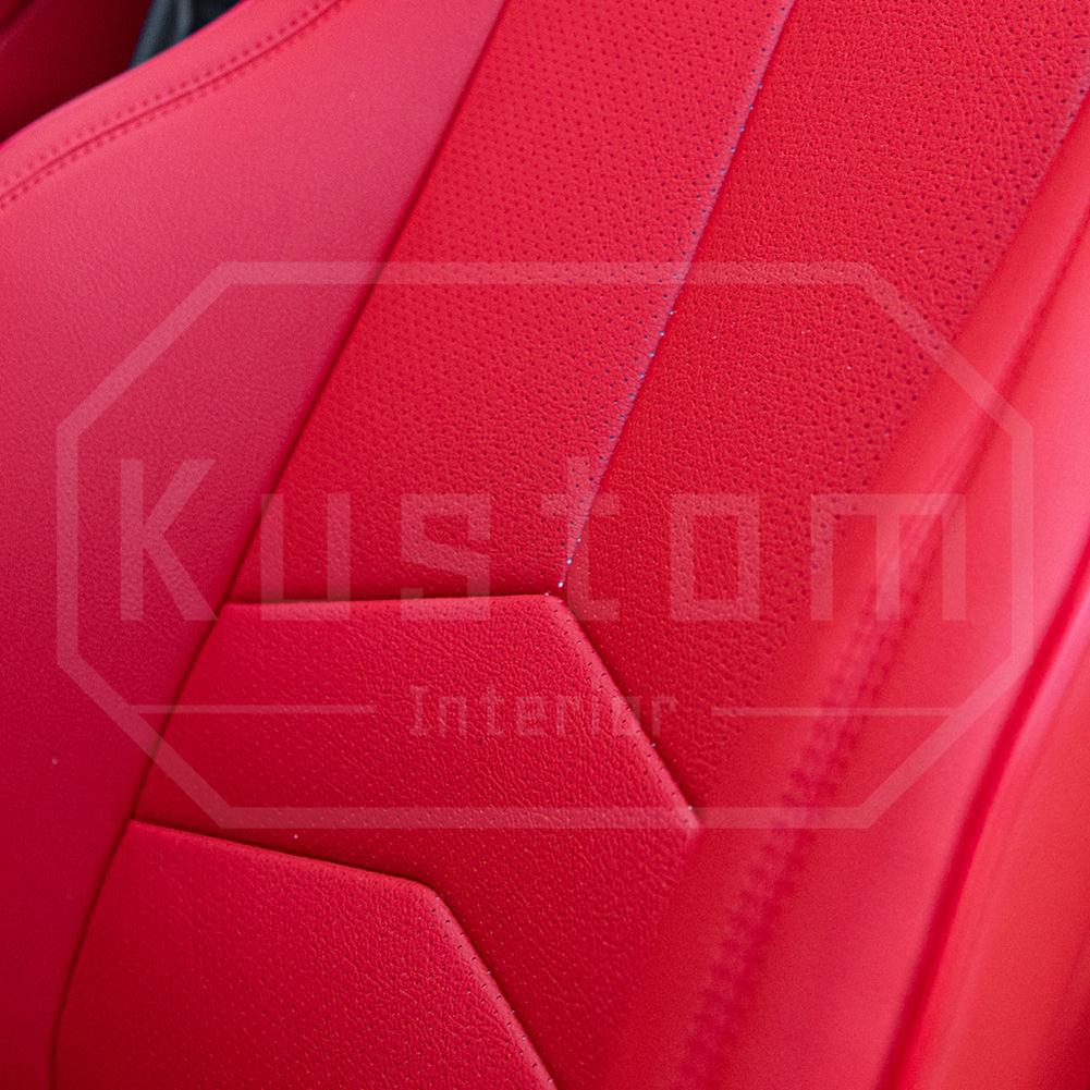 Corvette Custom Leather Seat Covers - GT1 Standard Seats : 2020-2026 C8 Stingray, Z51, Z06