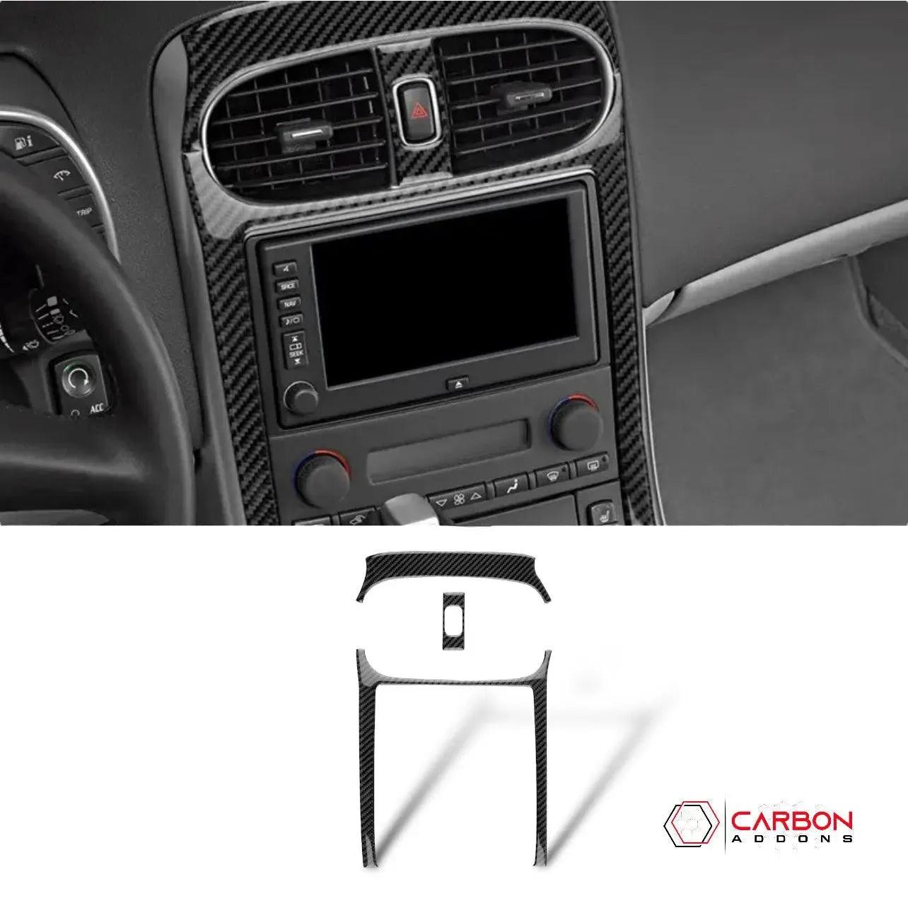 [3pcs] Real Carbon AC and Radio Dash Trim Overlay | C6 2005-2013 Corvette - carbonaddons Carbon Fiber Parts, Accessories, Upgrades, Mods