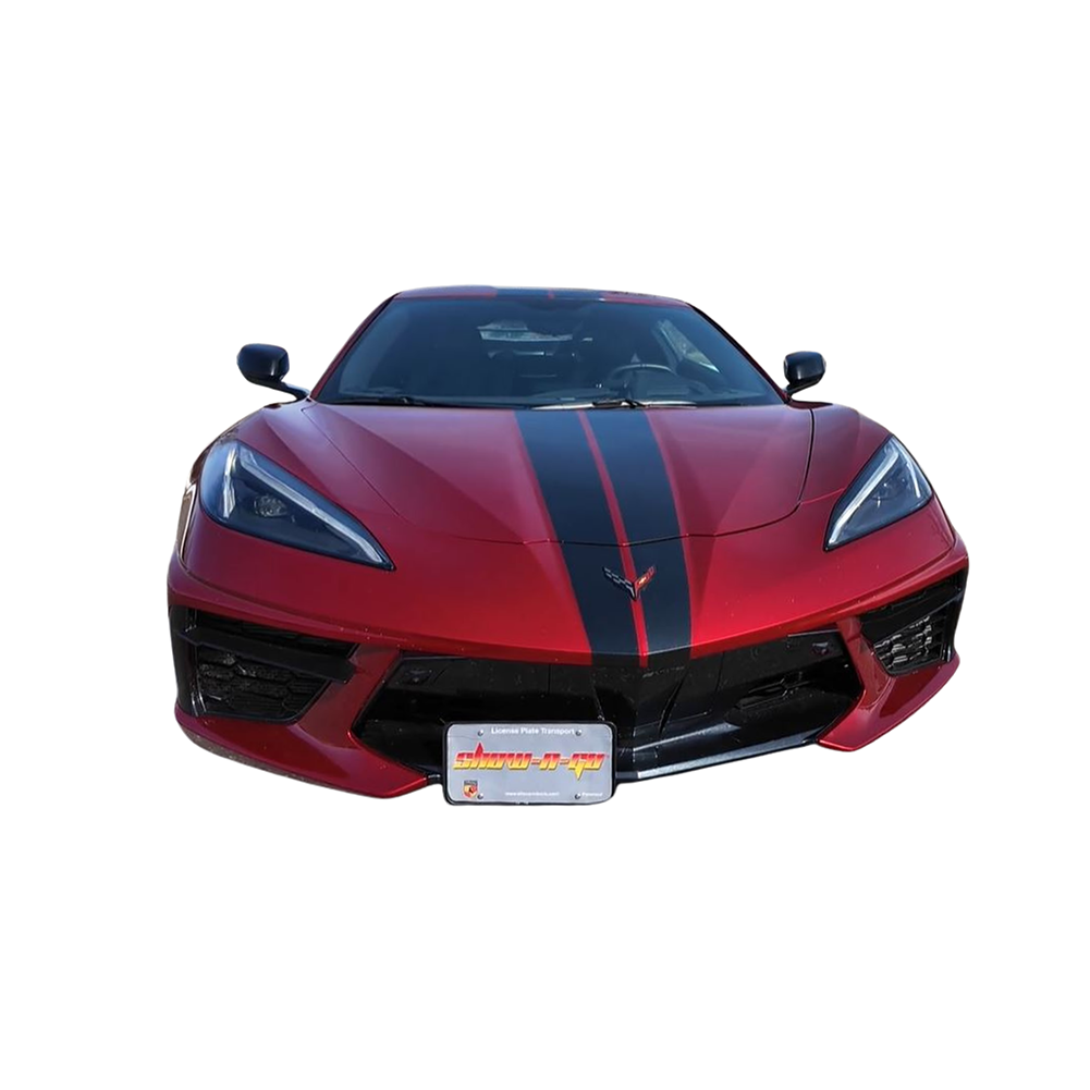 C8 Corvette Stingray Show & Go Front License Plate Frame - Non-Motorized : C8 Base Only