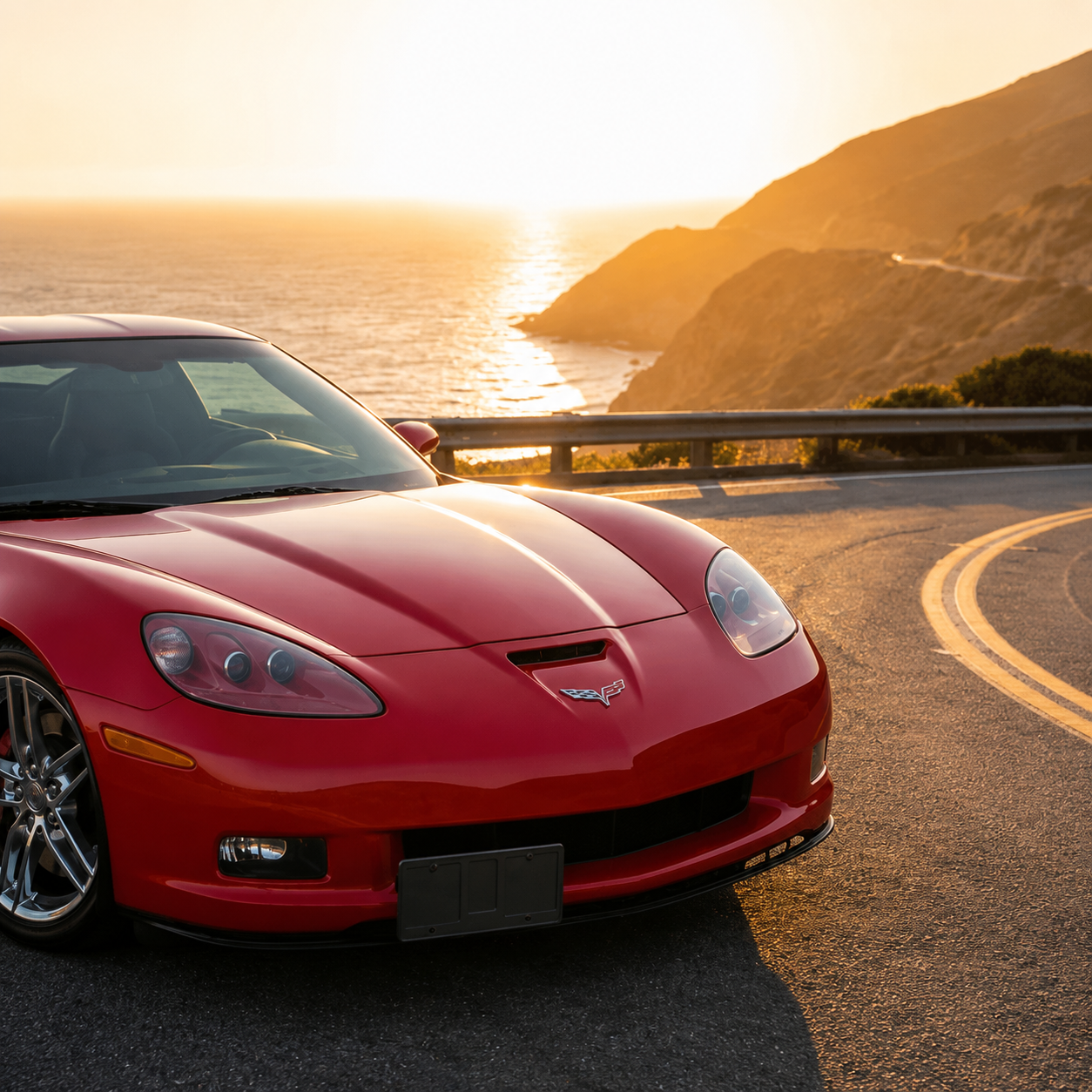Corvette Show & Go - Front License Plate Frame - Powered : 1997-2013 C5, C6