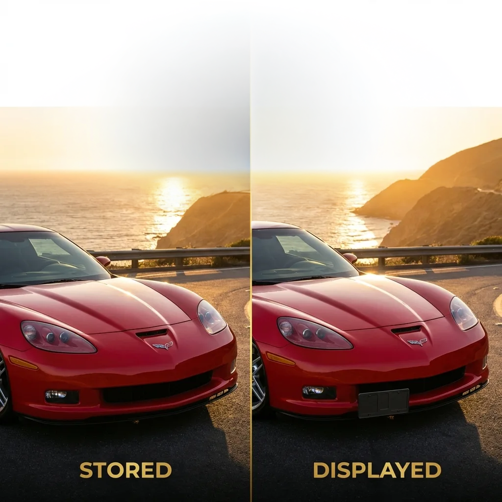 Corvette Show & Go - Front License Plate Frame - Powered : 2006-2013 C6 Z06, Grand Sport