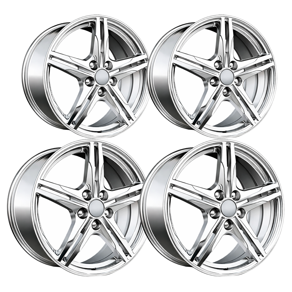 C8 Corvette Stingray Split Spoke GM Wheel Exchange - Chrome : C8 2025+