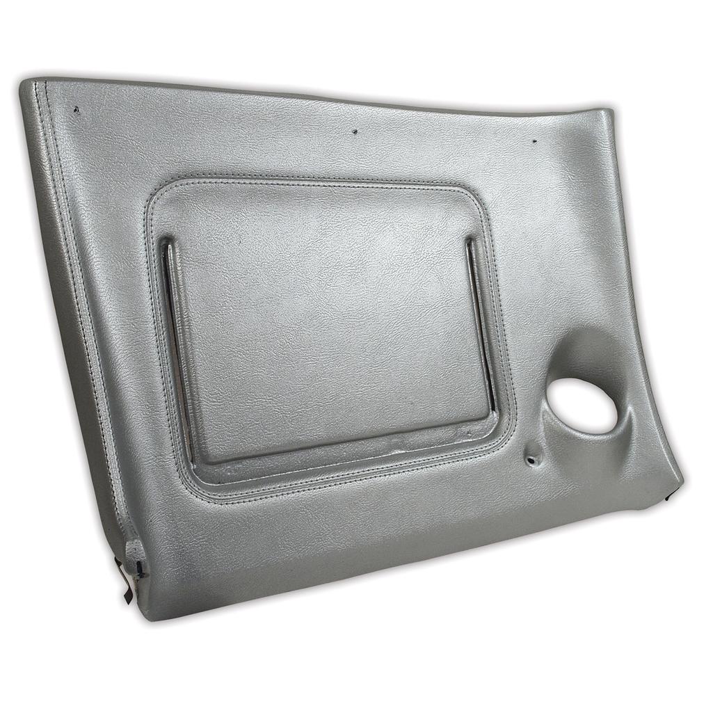 C3 1974-1975 Corvette Lower Dash Pad Pair - Silver - With Lower AC Vent Cutout