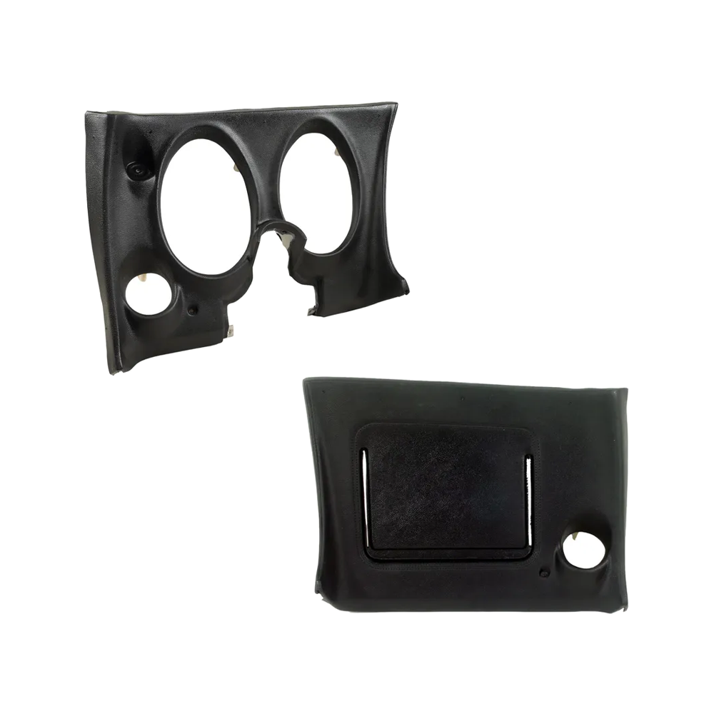 C3 1977 Corvette Lower Dash Pad Pair W/O Lower AC Vent Cutout