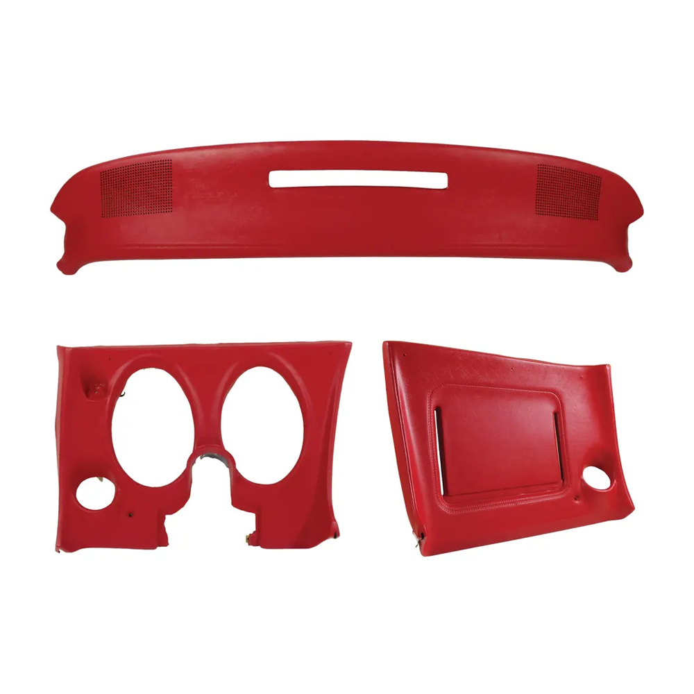C3 1977 Corvette Upper & Lower Dash Pad Set W/O Lower A/C Vent Cutout