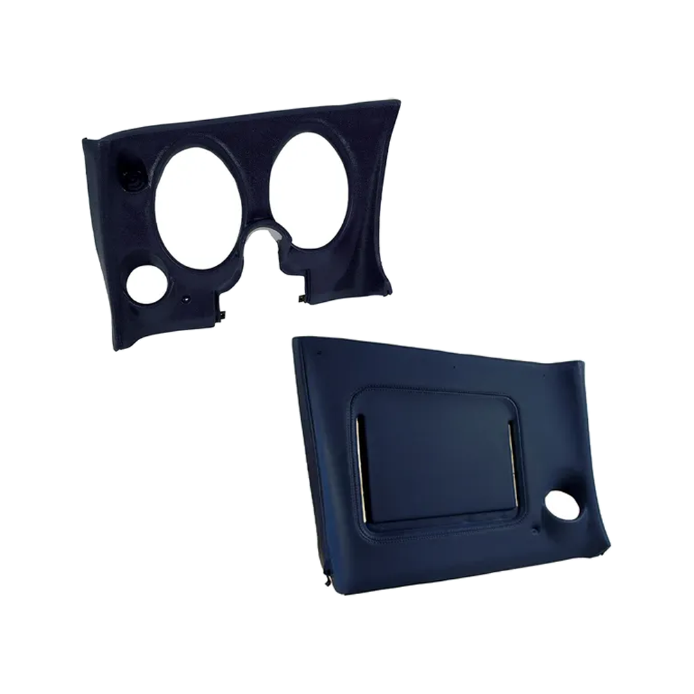 C3 1977 Corvette Lower Dash Pad Pair W/O Lower AC Vent Cutout