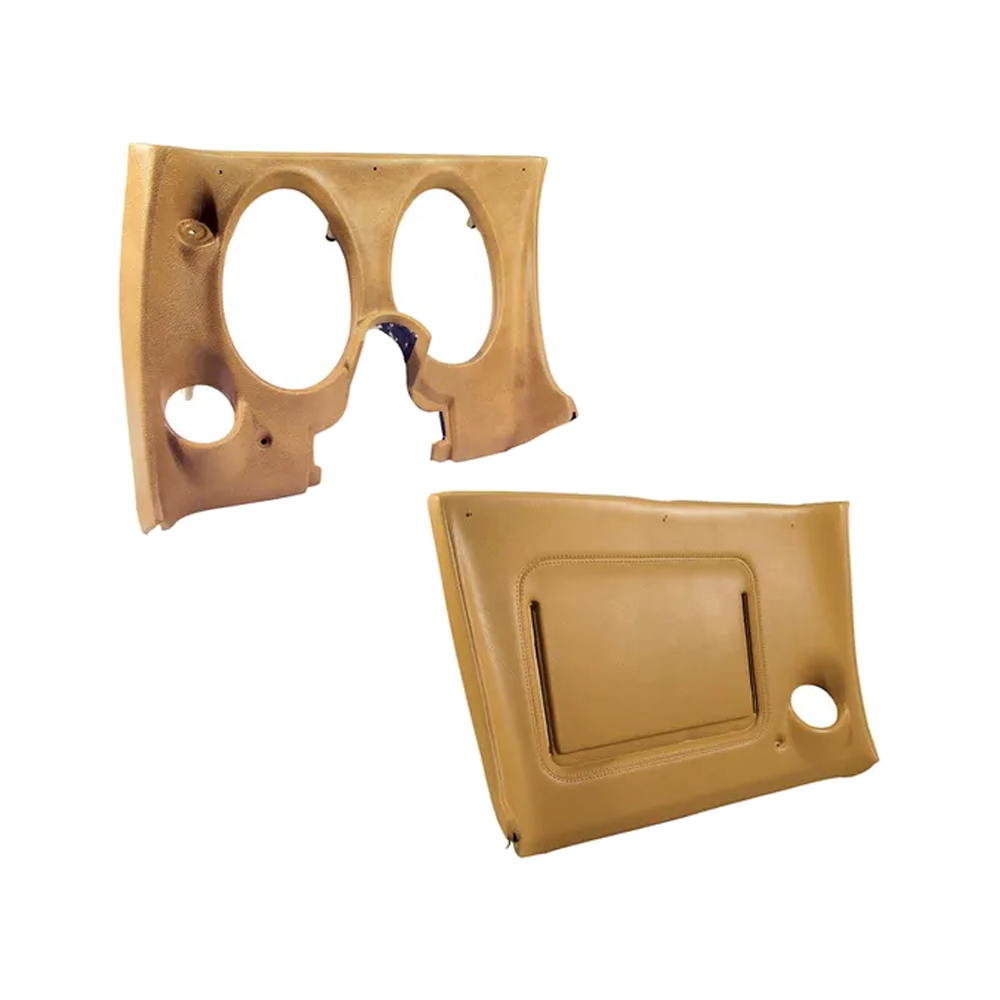 C3 1977 Corvette Lower Dash Pad Pair W/O Lower AC Vent Cutout