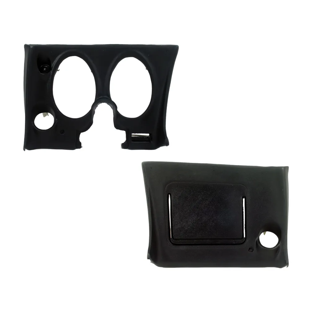C3 1977 Corvette Lower Dash Pad Pair with Lower AC Vent Cutout