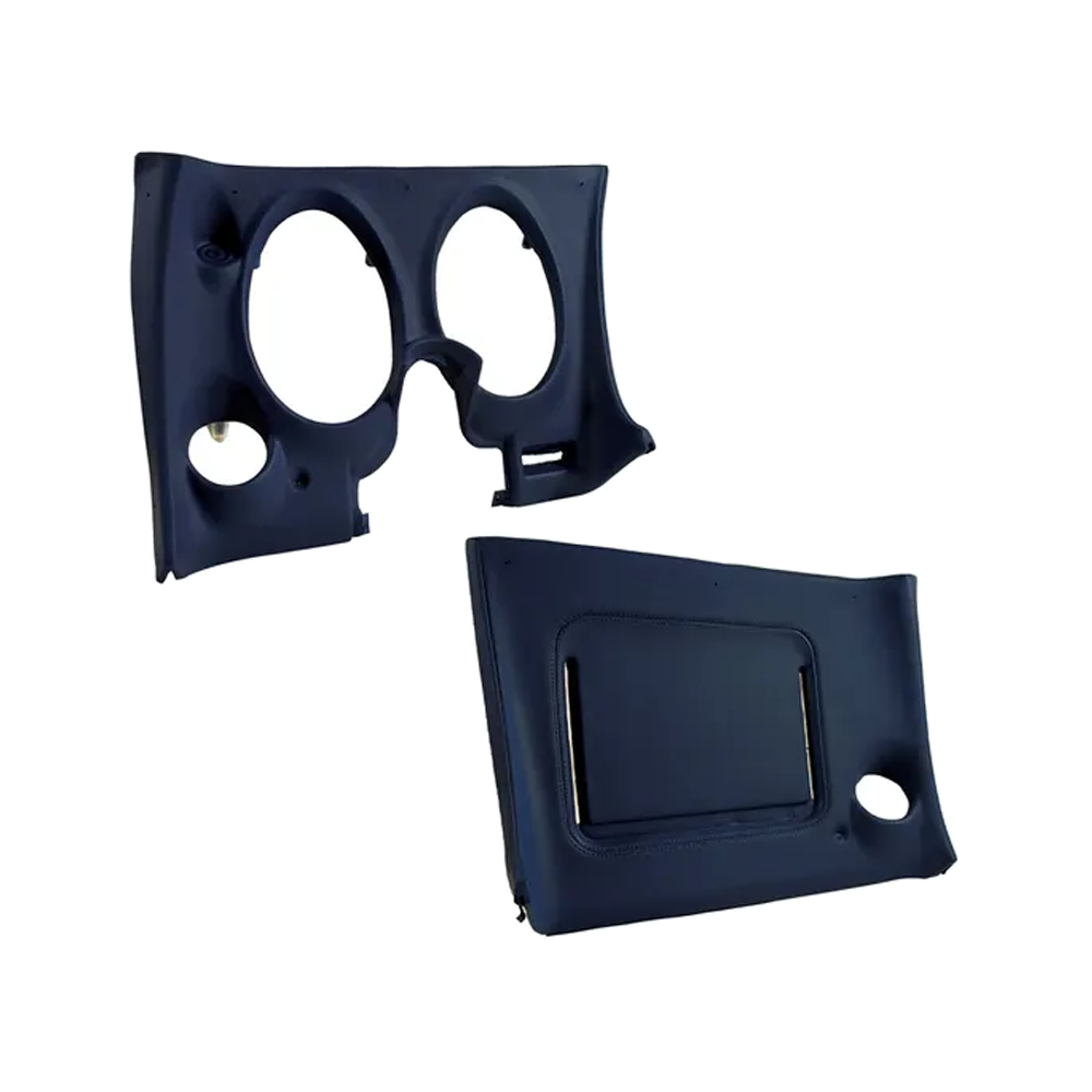 C3 1977 Corvette Lower Dash Pad Pair with Lower AC Vent Cutout