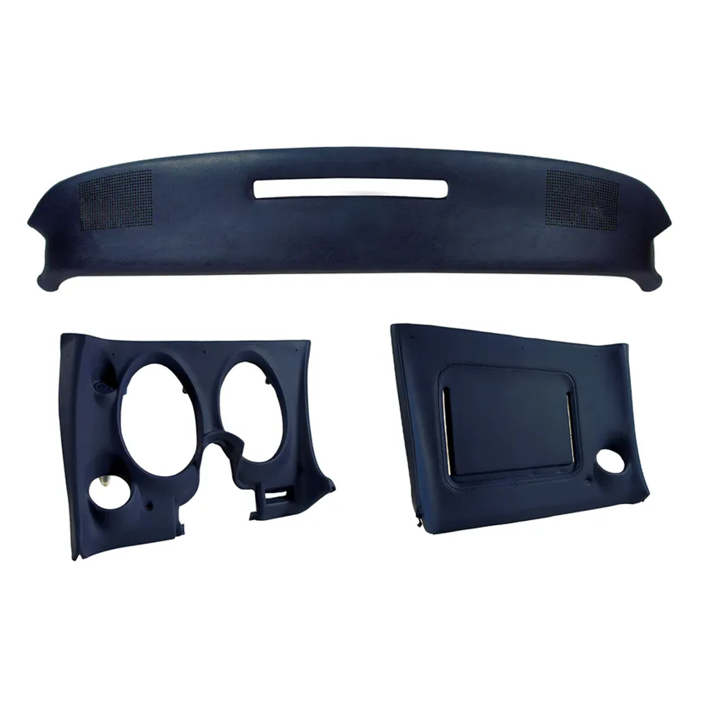 C3 1977 Corvette Upper & Lower Dash Pad Set with Lower A/C Vent Cutout