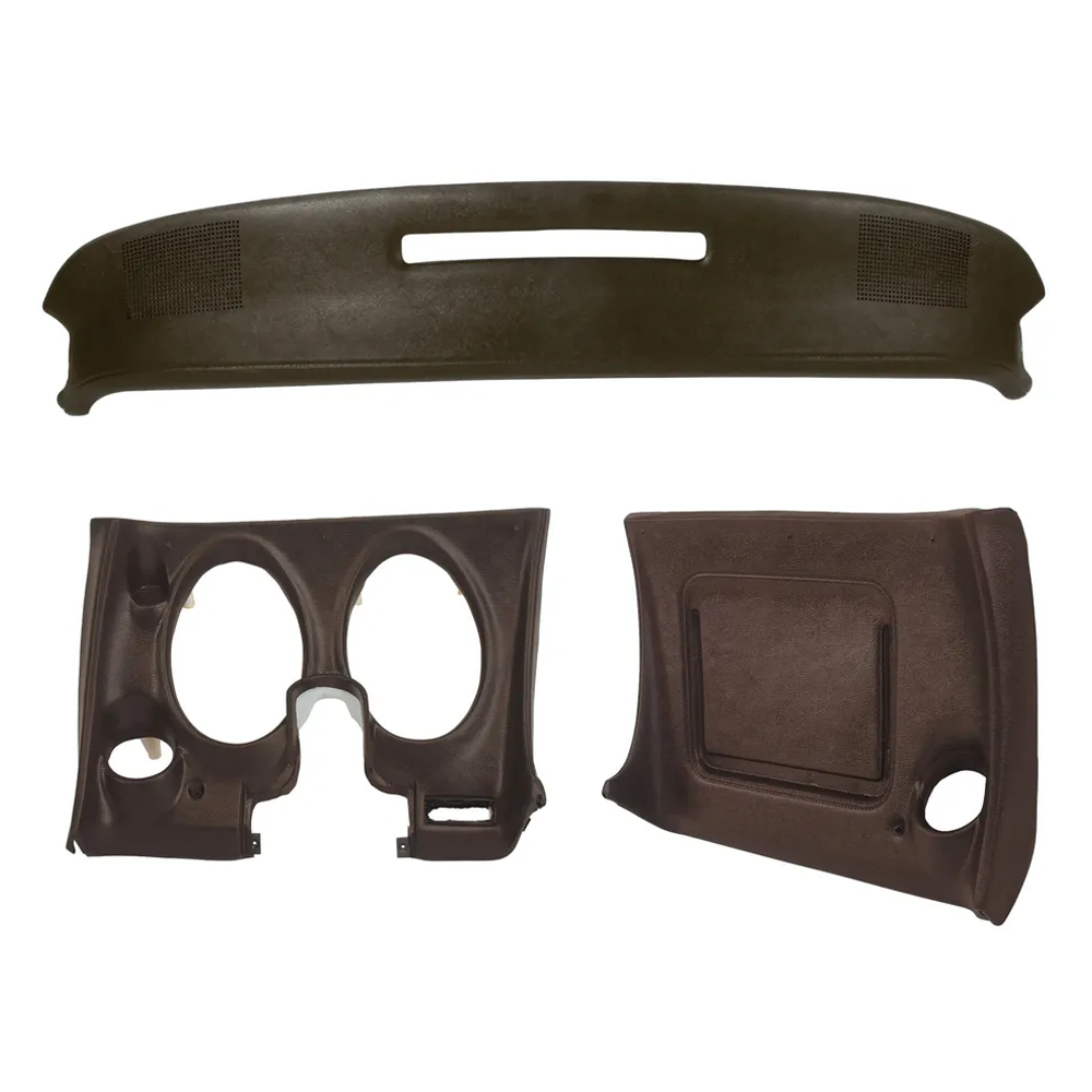 C3 1977 Corvette Upper & Lower Dash Pad Set with Lower A/C Vent Cutout
