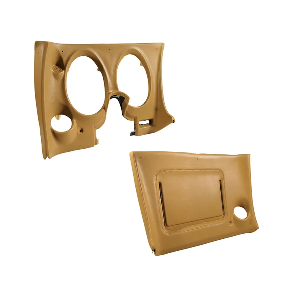 C3 1977 Corvette Lower Dash Pad Pair with Lower AC Vent Cutout
