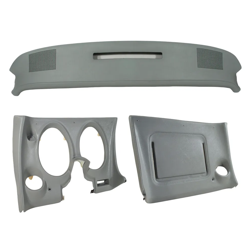 C3 1977 Corvette Upper & Lower Dash Pad Set with Lower A/C Vent Cutout