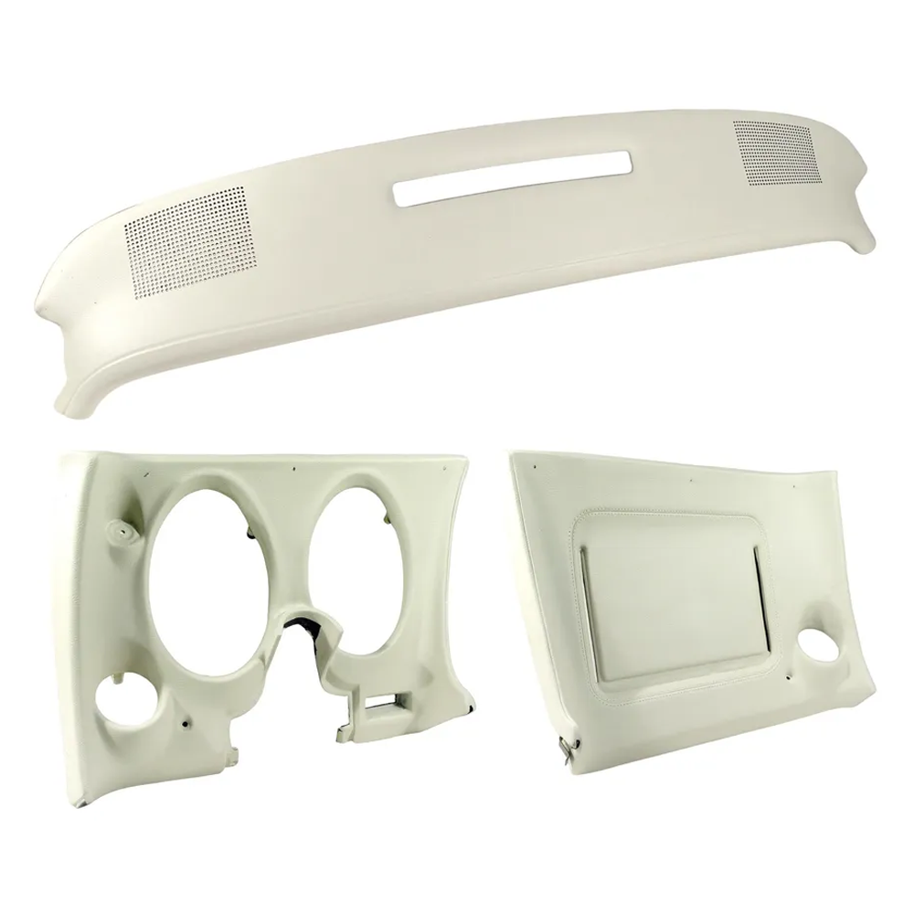 C3 1977 Corvette Upper & Lower Dash Pad Set with Lower A/C Vent Cutout