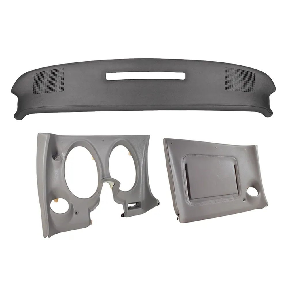 C3 1977 Corvette Upper & Lower Dash Pad Set with Lower A/C Vent Cutout