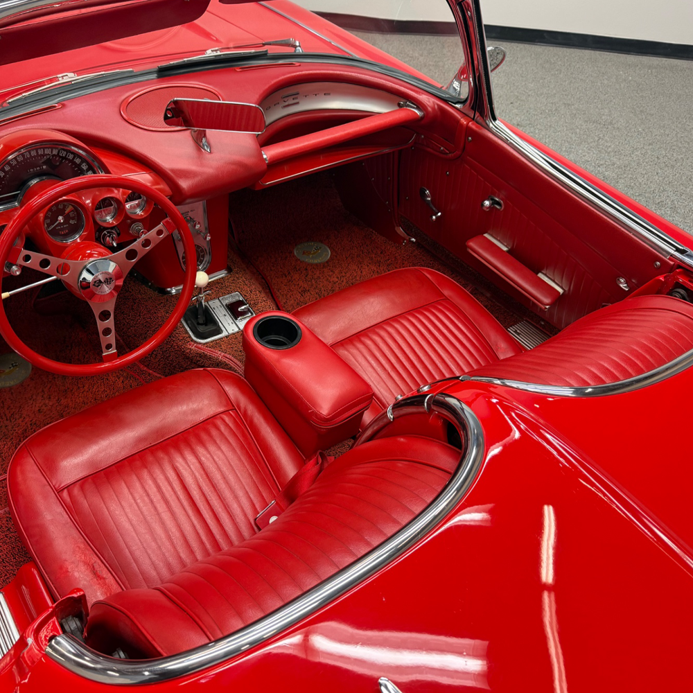 C1 1962 Corvette Leather Seat Covers - Pair