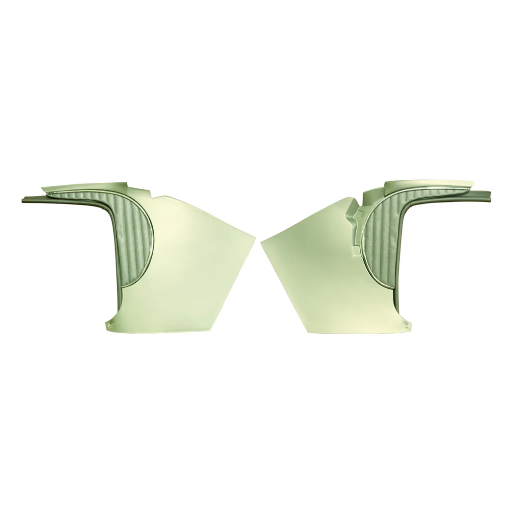 C1 1958-1962 Corvette Deluxe Kick Panels W/Metal Insert & Trim