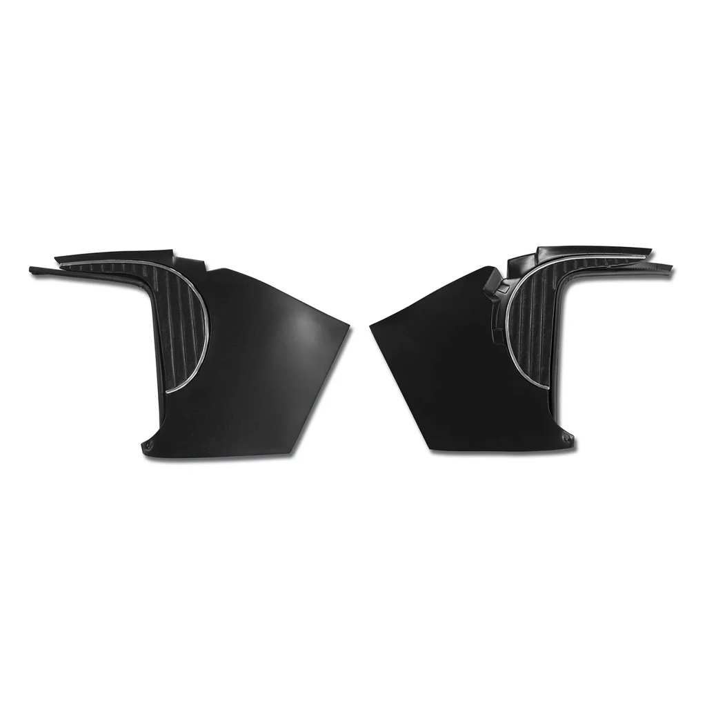 C1 1958-1962 Corvette Deluxe Kick Panels W/Metal Insert & Trim
