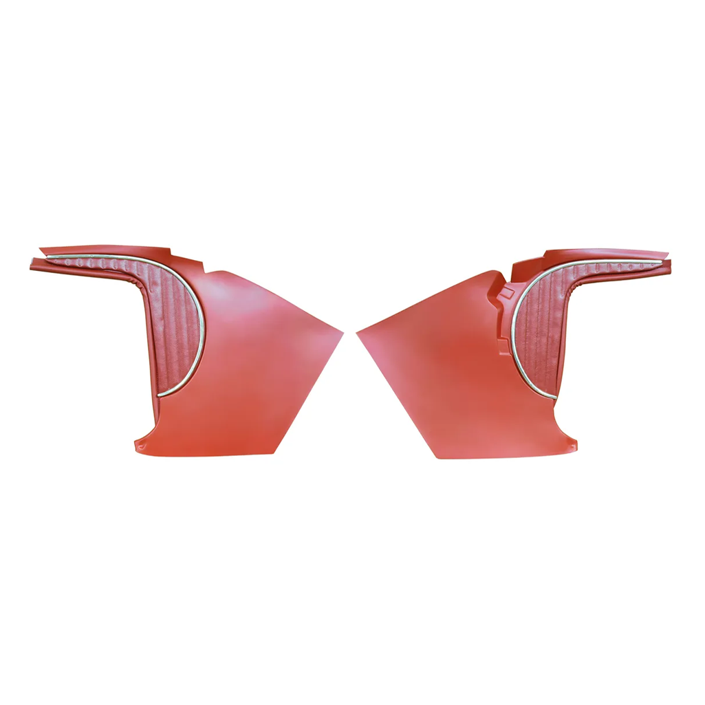 C1 1958-1962 Corvette Deluxe Kick Panels W/Metal Insert & Trim