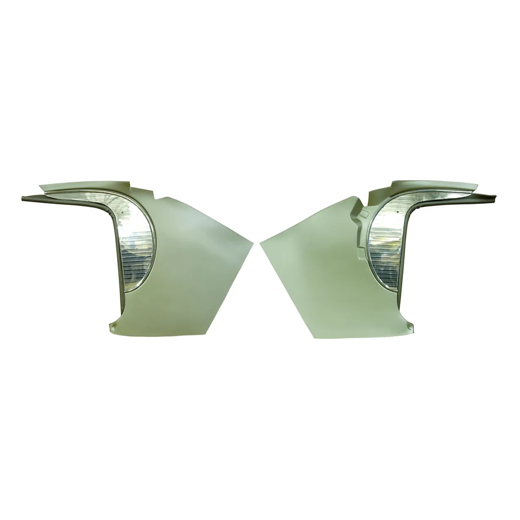 C1 1958-1962 Corvette Deluxe Kick Panels W/Metal Insert & Trim