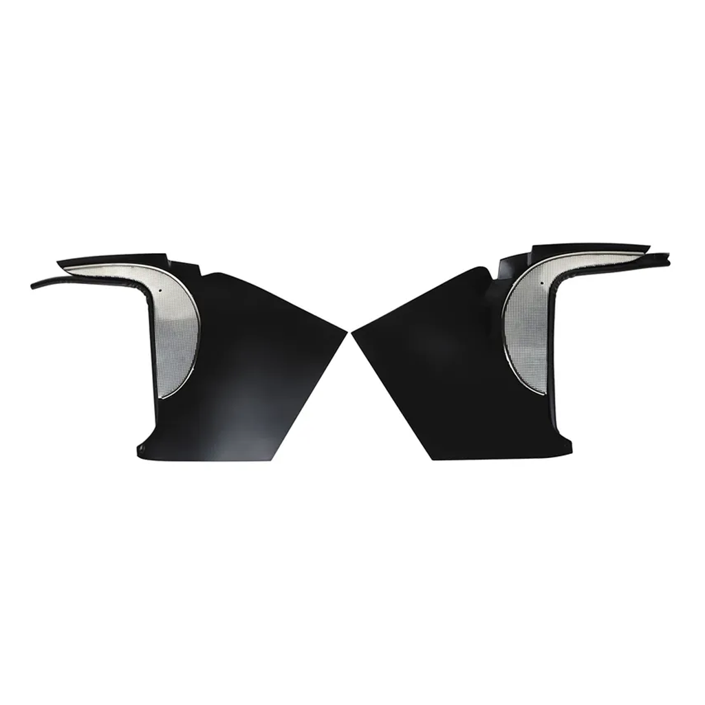 C1 1958-1962 Corvette Deluxe Kick Panels W/Metal Insert & Trim