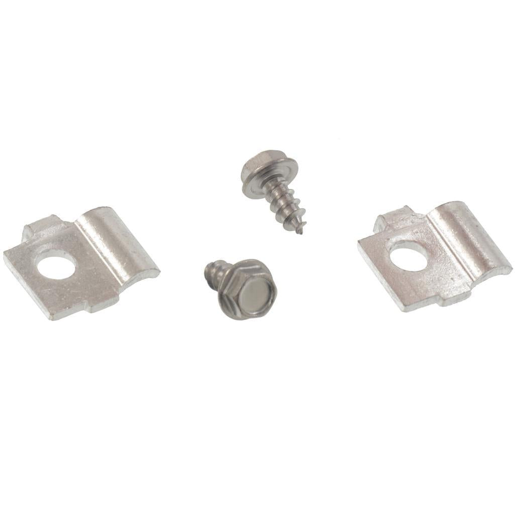 C1 1958-1959 Corvette Hood Release Cable To Latch Retainers, W/Screws 4 Piece