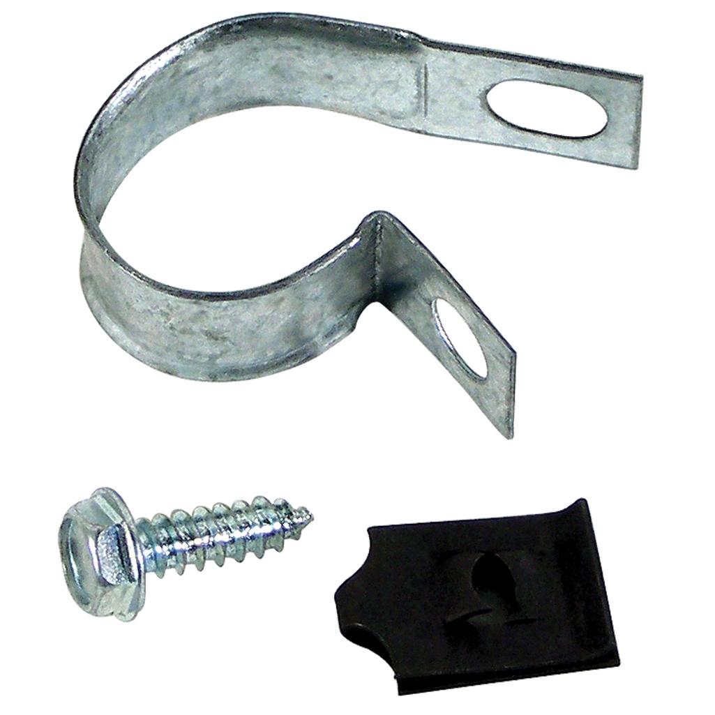 C1 1956-1962 Corvette Antenna Support Bracket Clamp, Bolt & Nut Set