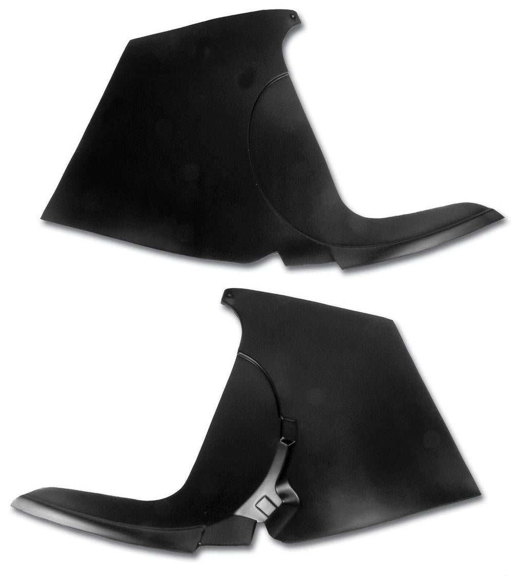 C1 1959-1962 Corvette Kick Panels W/O Inserts - Black