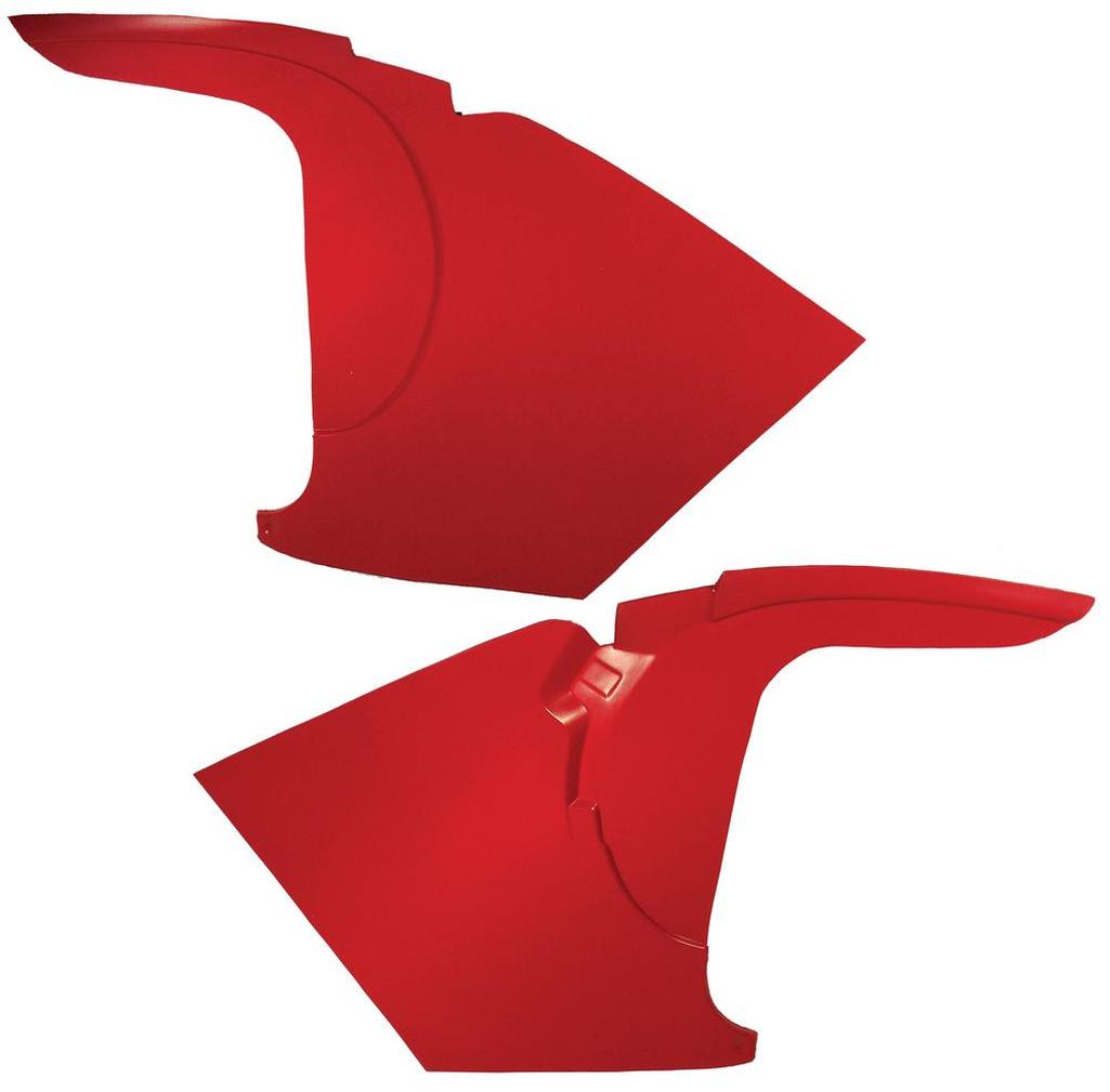 C1 1959-1962 Corvette Kick Panels W/O Inserts - Red