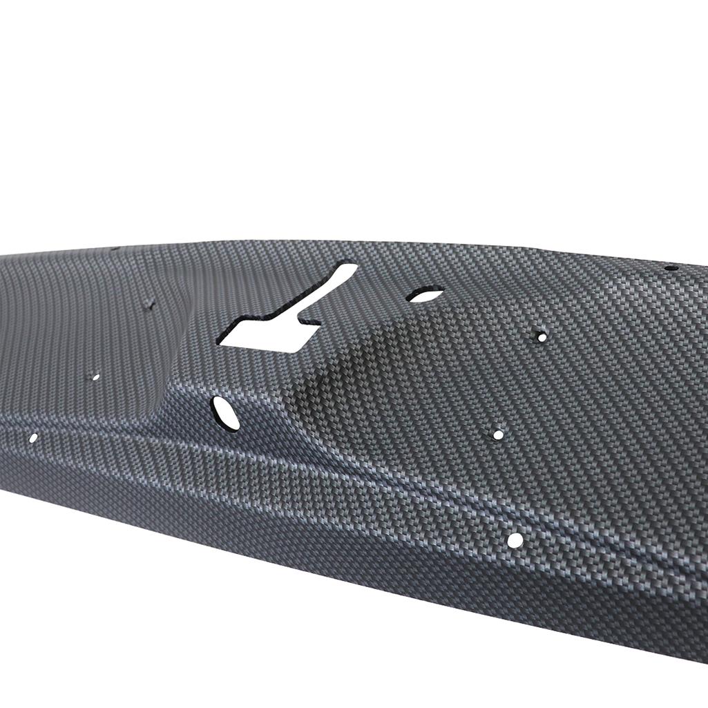 C4 1984-1996 Corvette Hydro Carbon Fiber Rear Deck Trim - 3 Piece Set - Matte Finish