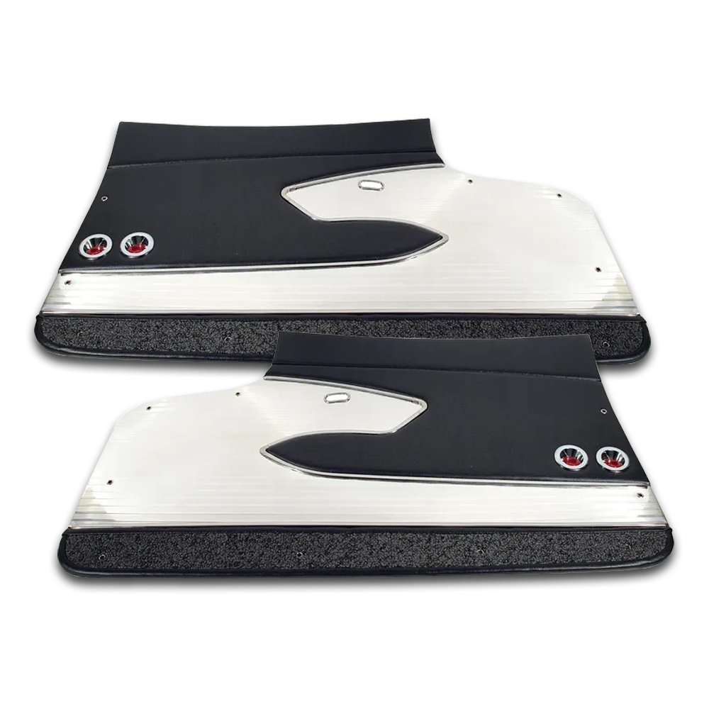 C1 1961 Corvette Door Panels - Leather Deluxe - Pair