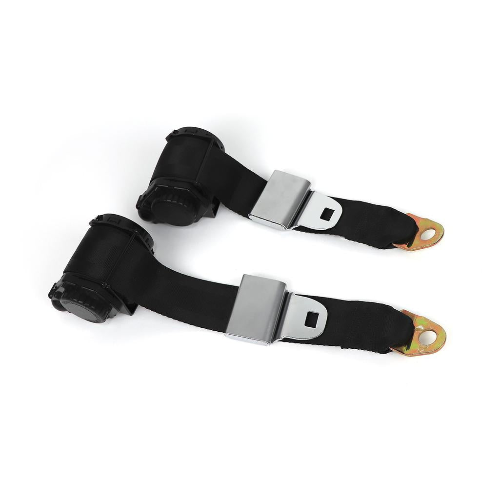 C3 1978-1982 Corvette Black Lap & Shoulder Seat Belts - Single Retractor