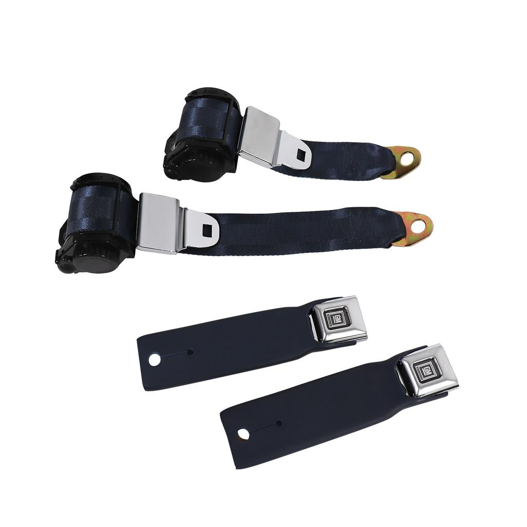 C3 1978-1982 Corvette Navy Lap & Shoulder Seat Belts - Single Retractor - Navy Blue