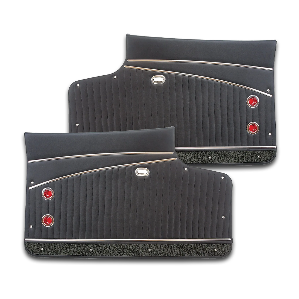 C1 1962 Corvette Door Panels - Leather Deluxe - Pair