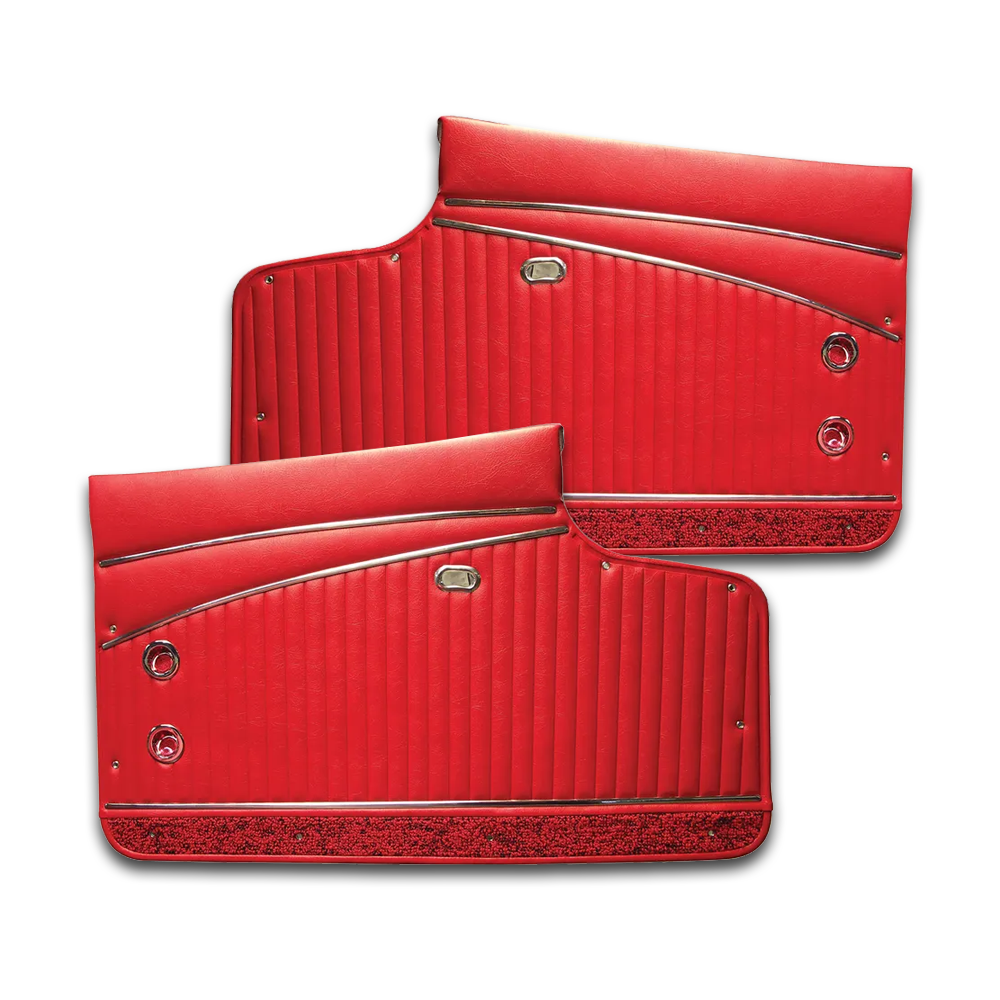 C1 1962 Corvette Door Panels - Leather Deluxe - Pair