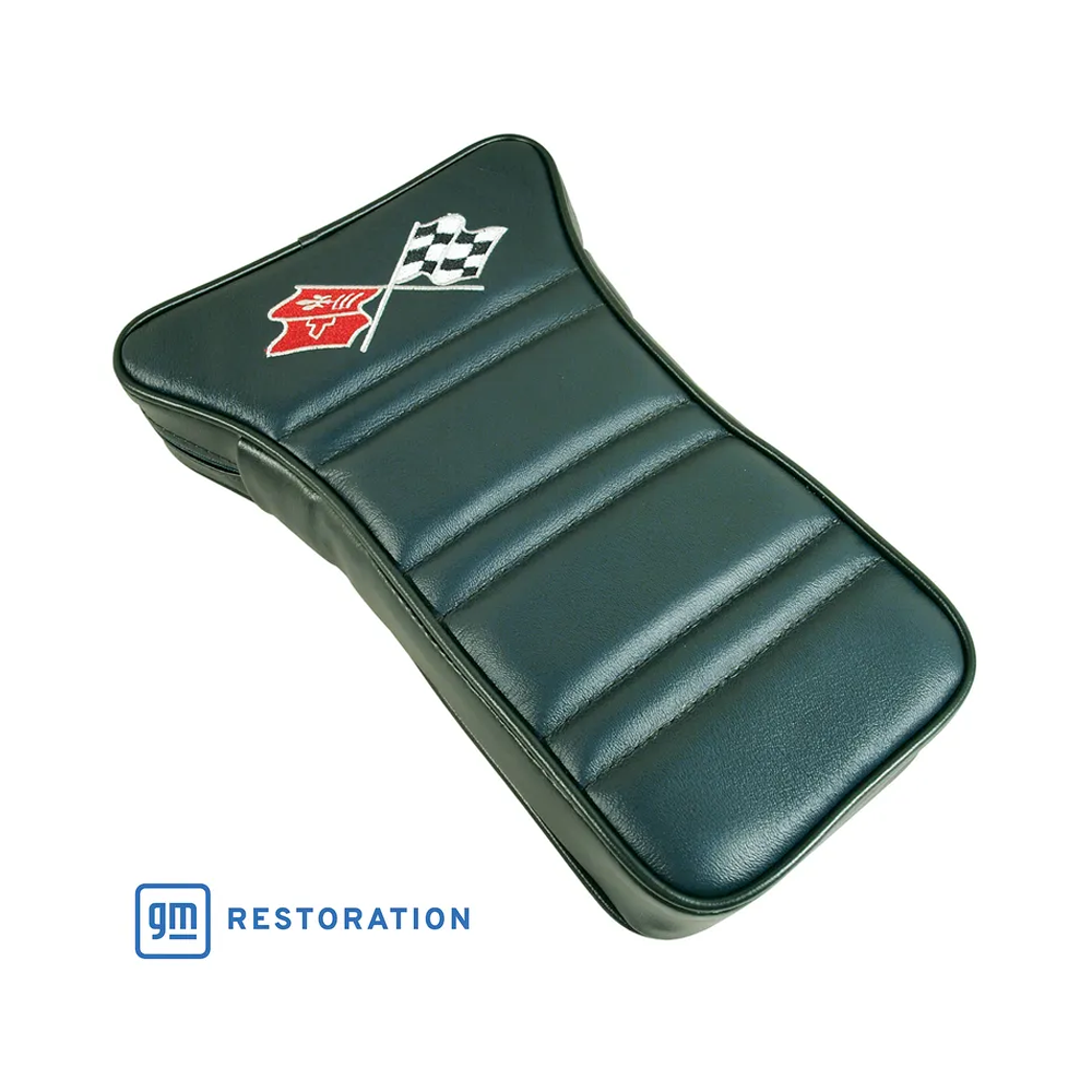 C3 1969 Corvette Center Armrest With Embroidered C3 Cross Flags