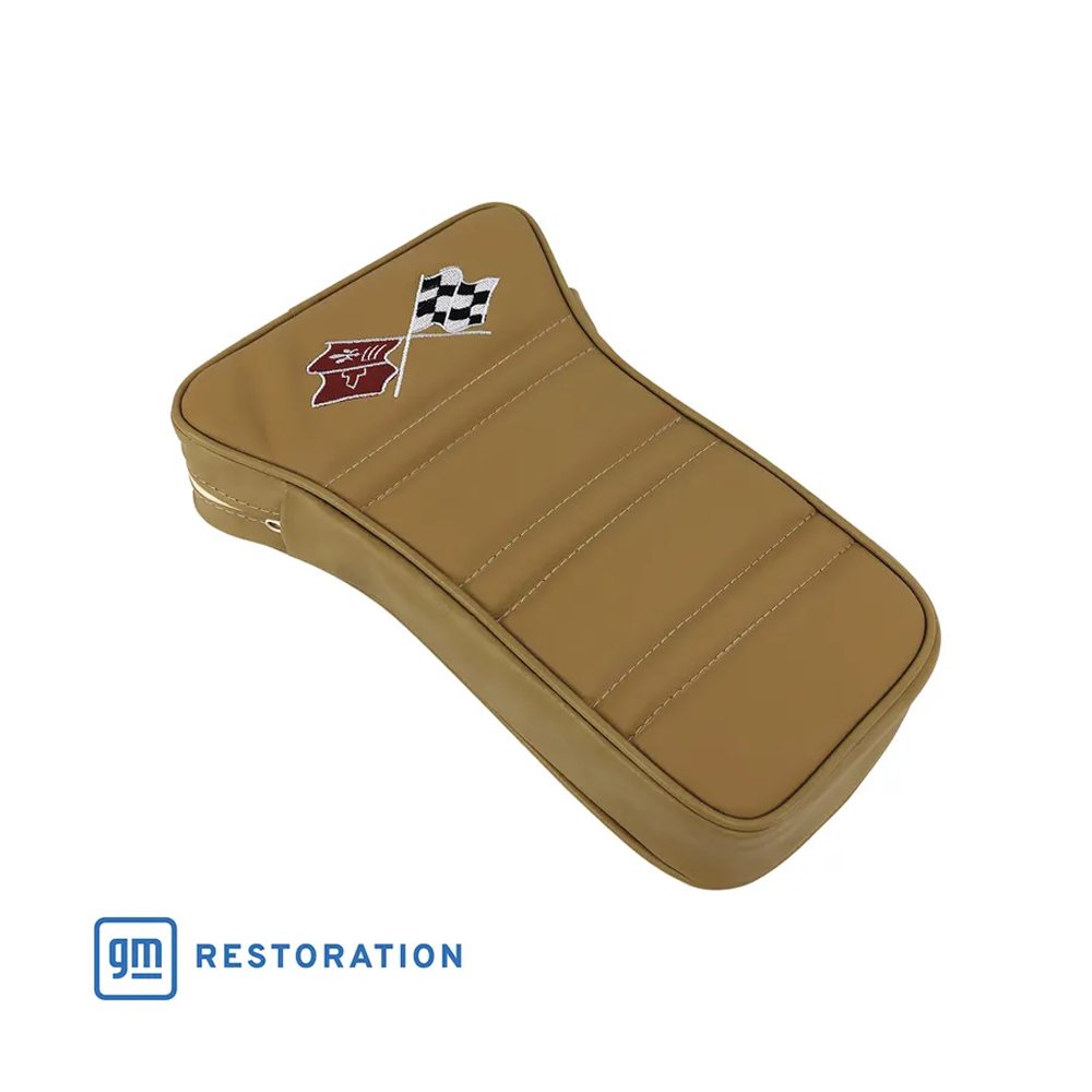 C3 1970 Corvette Center Armrest With Embroidered C3 Cross Flags