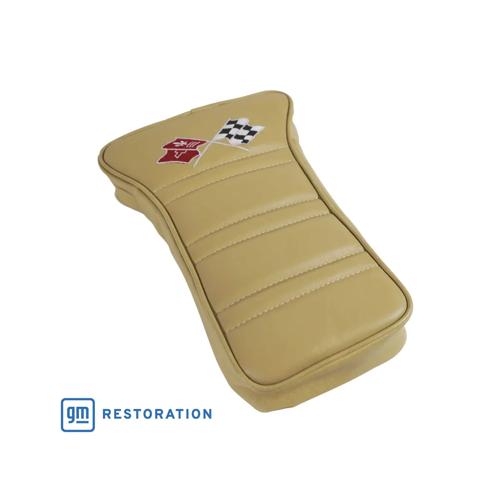 C3 1977 Corvette Center Armrest With Embroidered C3 Cross Flags