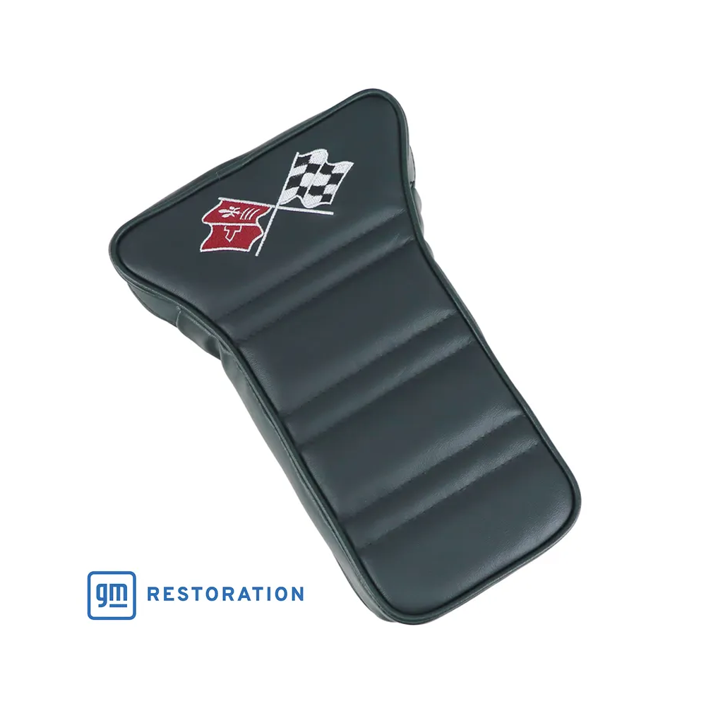 C3 1972 Corvette Center Armrest With Embroidered C3 Cross Flags