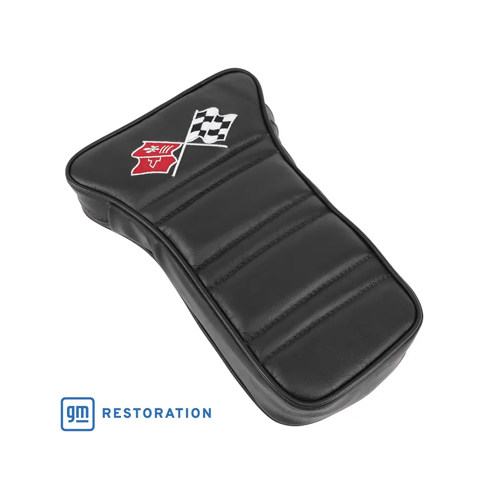 C3 1969 Corvette Center Armrest With Embroidered C3 Cross Flags