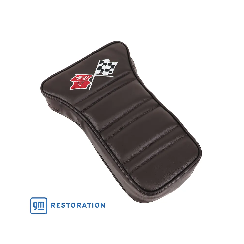 C3 1968 Corvette Center Armrest With Embroidered C3 Cross Flags