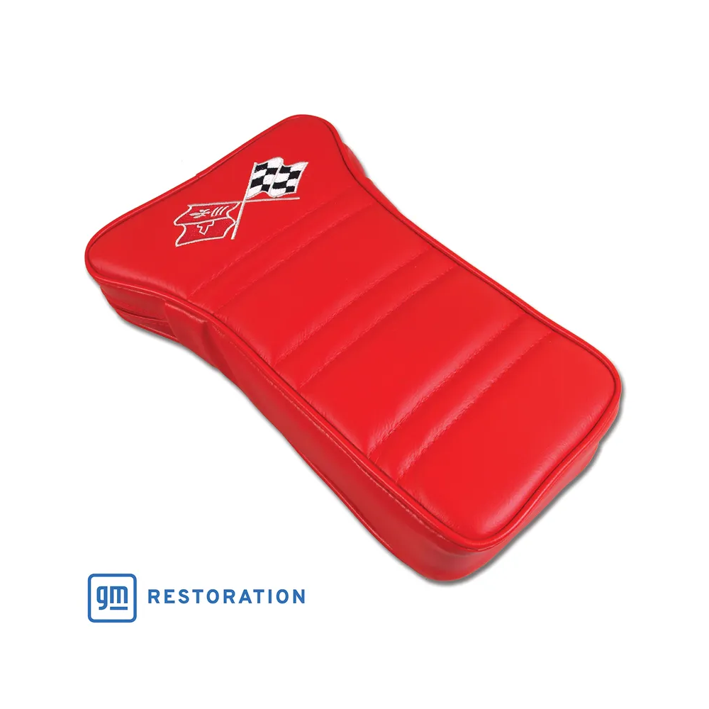 C3 1969 Corvette Center Armrest With Embroidered C3 Cross Flags
